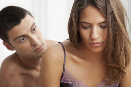 Unhappy couple